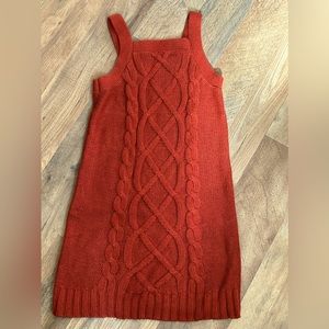 Kids Vintage Gymboree Fall Forest sweater pullover romper dress. EXC size 8